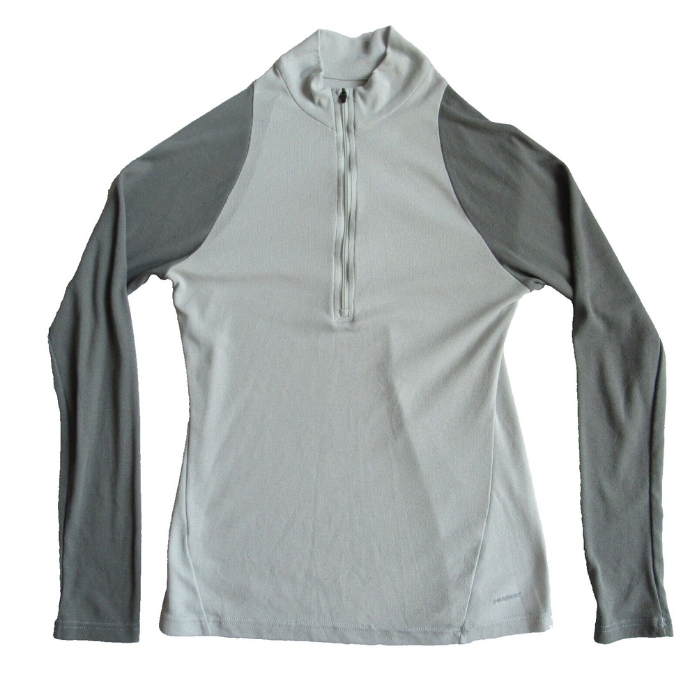 Patagonia Capilene 2 Pullover Women's Small 1/4 Zip Base Layer Gray Lightweaight